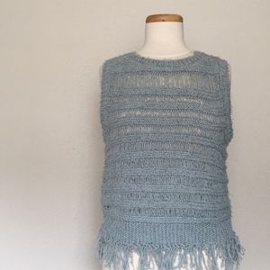 Moon River Sweater fringe tank